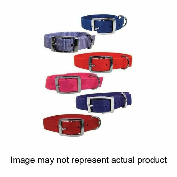 Boss Pet PDQ Dog Collar, 18 in L Collar, 3/4 in W Collar, Nylon, Black 2971803